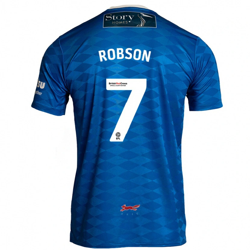 Danxen Kid Ethan Robson #7 Blue Home Jersey 2024/25 T-Shirt