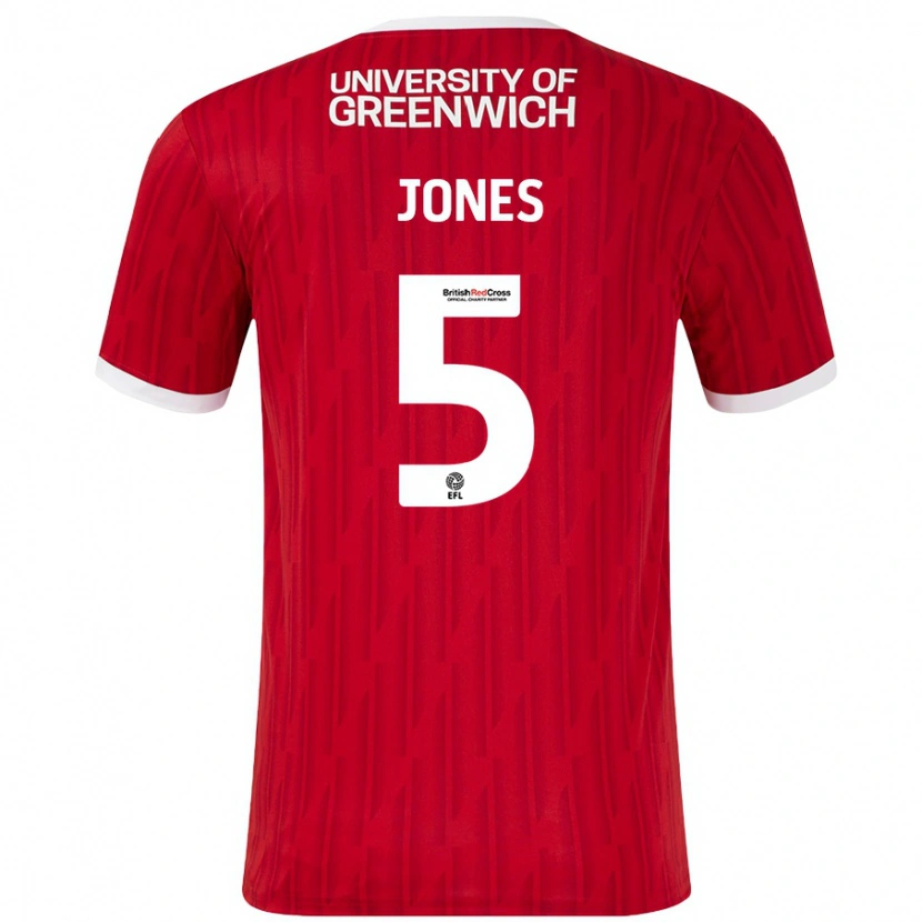 Danxen Kid Lloyd Jones #5 Red White Home Jersey 2024/25 T-Shirt