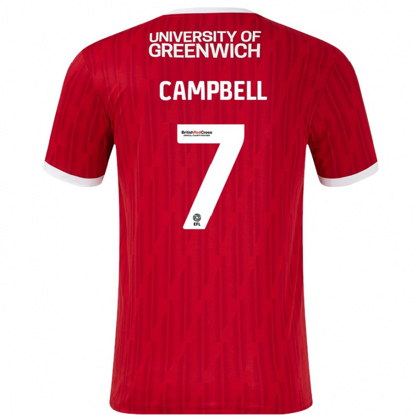 Danxen Kid Tyreece Campbell #7 Red White Home Jersey 2024/25 T-Shirt