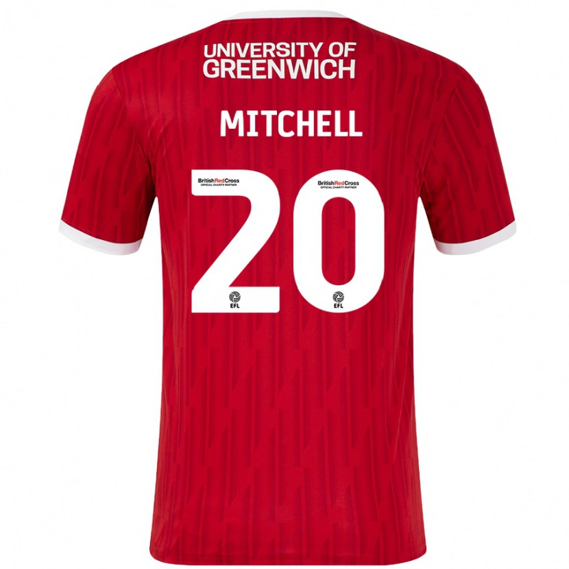 Danxen Kid Zach Mitchell #20 Red White Home Jersey 2024/25 T-Shirt