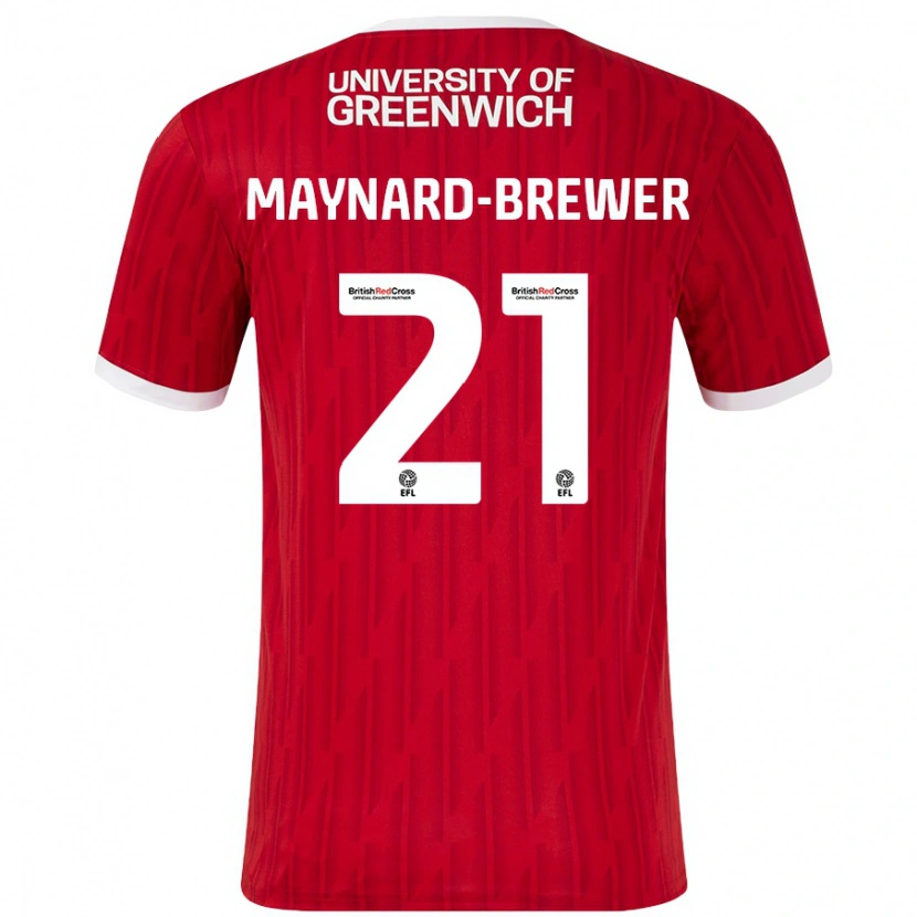 Danxen Kid Ashley Maynard-Brewer #21 Red White Home Jersey 2024/25 T-Shirt