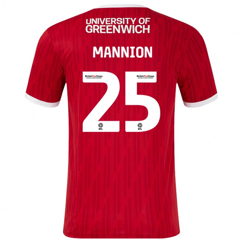 Danxen Kid Will Mannion #25 Red White Home Jersey 2024/25 T-Shirt