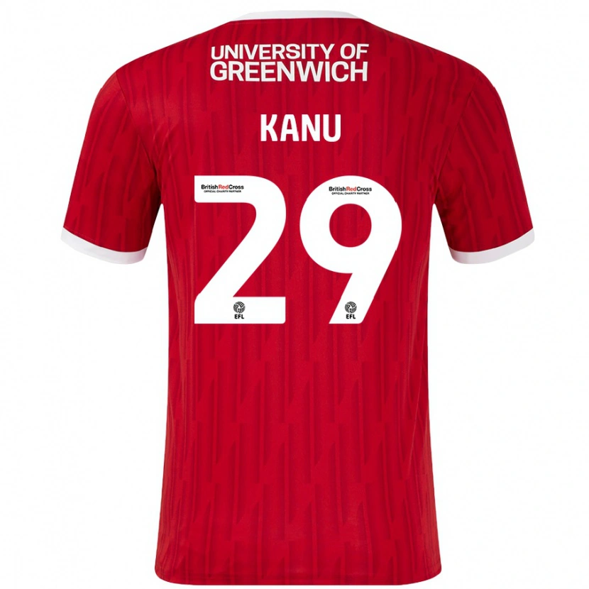 Danxen Kid Daniel Kanu #29 Red White Home Jersey 2024/25 T-Shirt