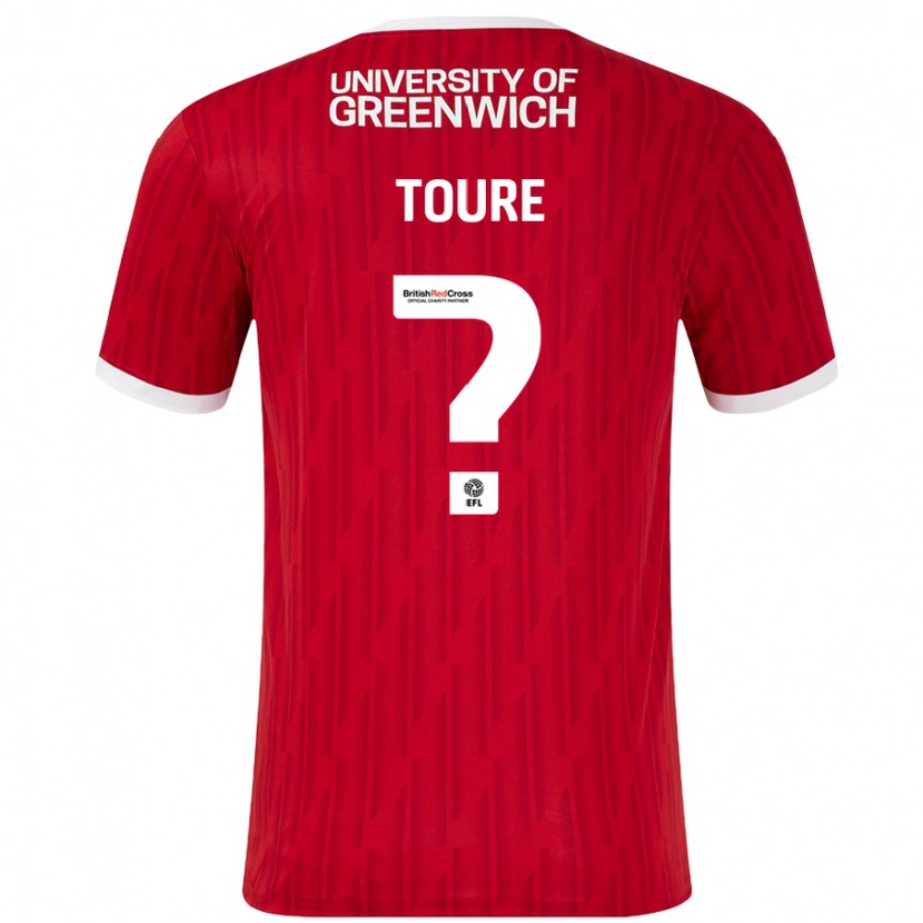 Danxen Kid Seydil Toure #0 Red White Home Jersey 2024/25 T-Shirt