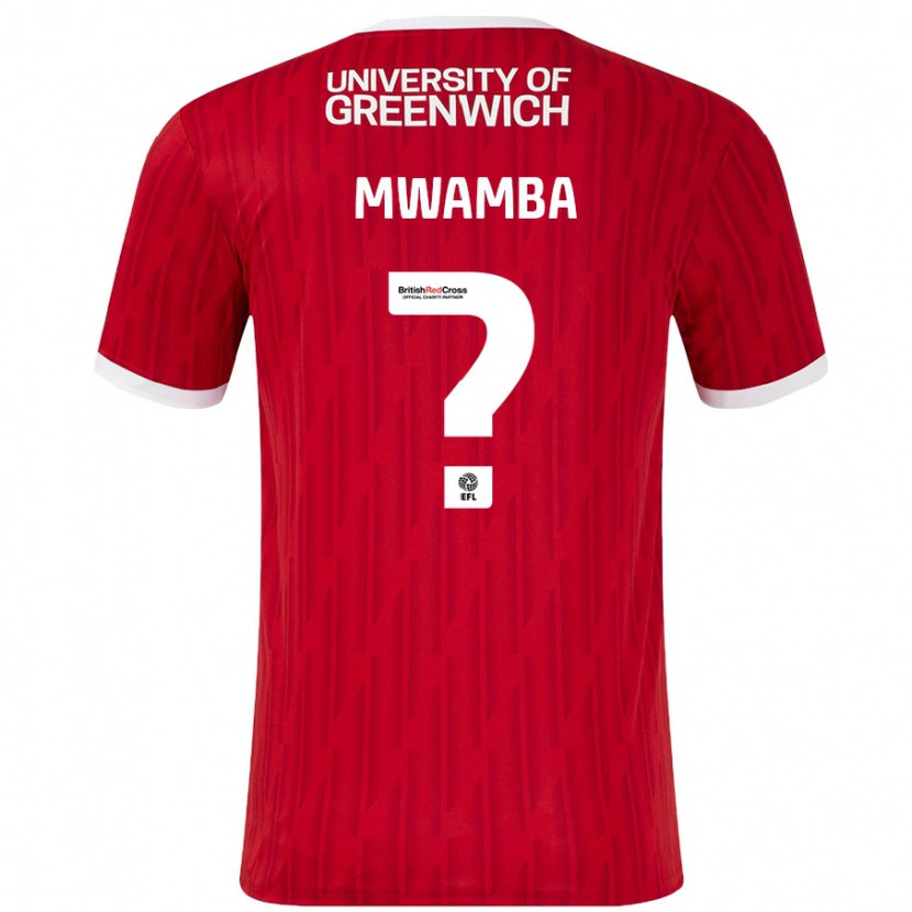 Danxen Kid Alan Mwamba #0 Red White Home Jersey 2024/25 T-Shirt