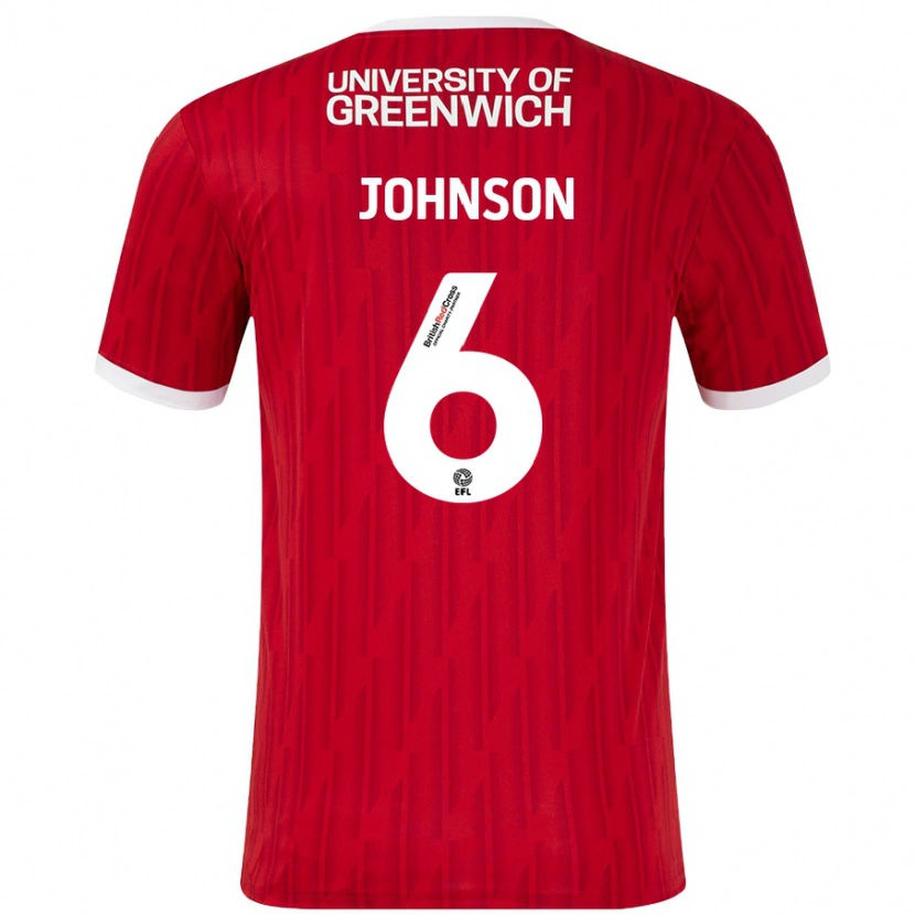 Danxen Kid Melissa Johnson #6 Red White Home Jersey 2024/25 T-Shirt