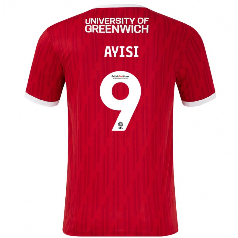 Danxen Kid Freda Ayisi #9 Red White Home Jersey 2024/25 T-Shirt