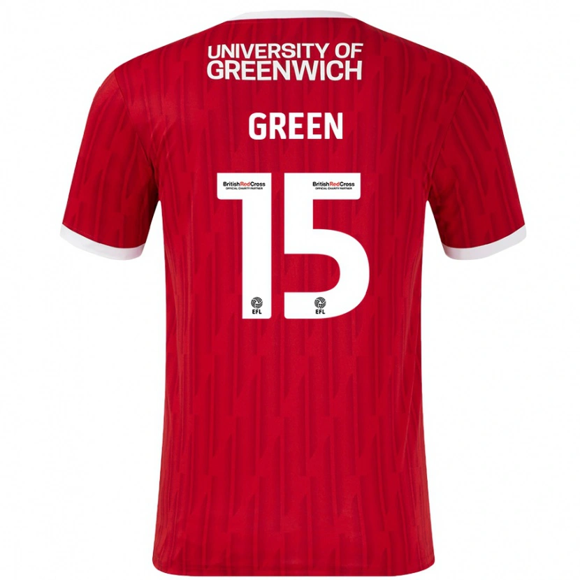 Danxen Kid Kayleigh Green #15 Red White Home Jersey 2024/25 T-Shirt