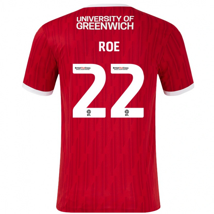 Danxen Kid Bethan Roe #22 Red White Home Jersey 2024/25 T-Shirt