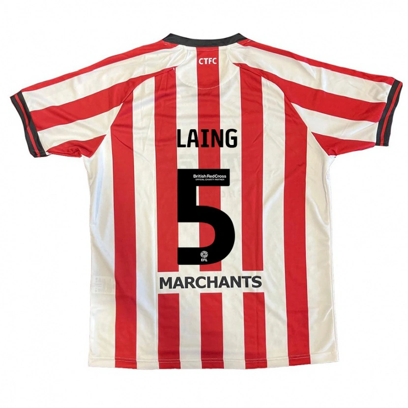 Danxen Kid Levi Laing #5 Red White Home Jersey 2024/25 T-Shirt