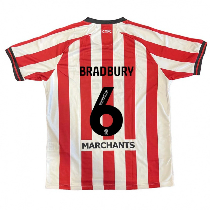 Danxen Kid Tom Bradbury #6 Red White Home Jersey 2024/25 T-Shirt