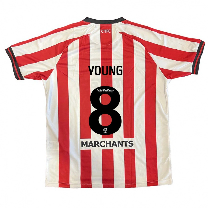 Danxen Kid Luke Young #8 Red White Home Jersey 2024/25 T-Shirt