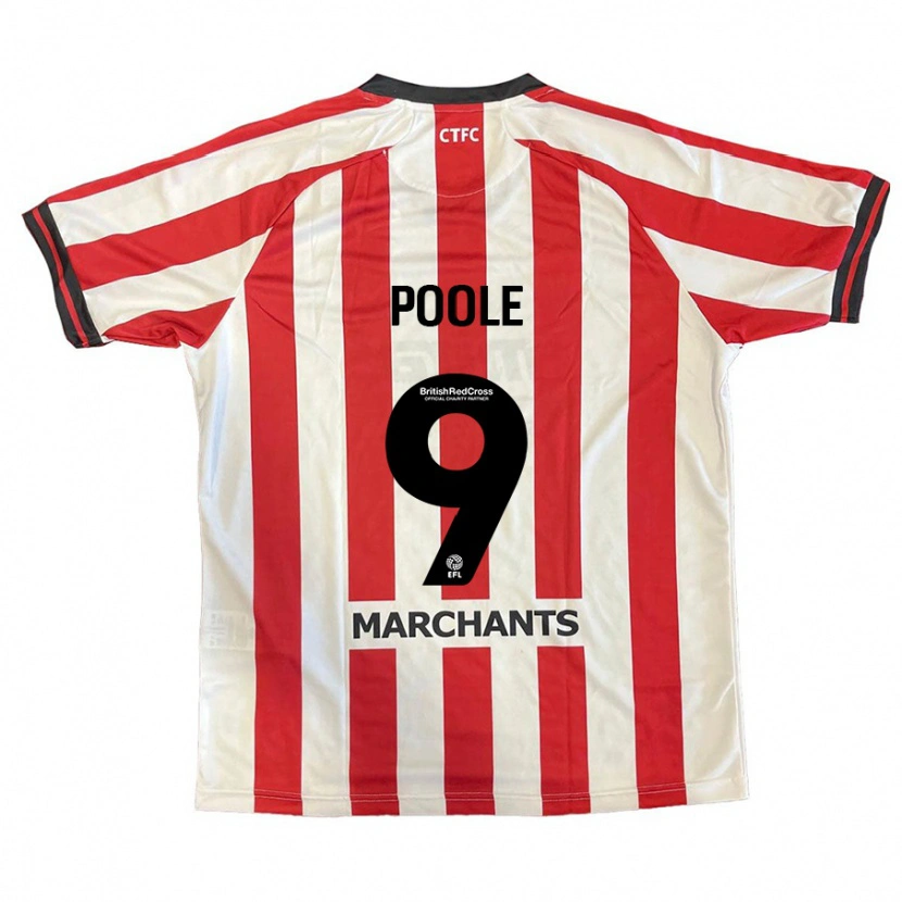 Danxen Kid Phoebie Poole #9 Red White Home Jersey 2024/25 T-Shirt