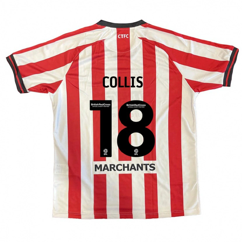 Danxen Kid Maisy Collis #18 Red White Home Jersey 2024/25 T-Shirt