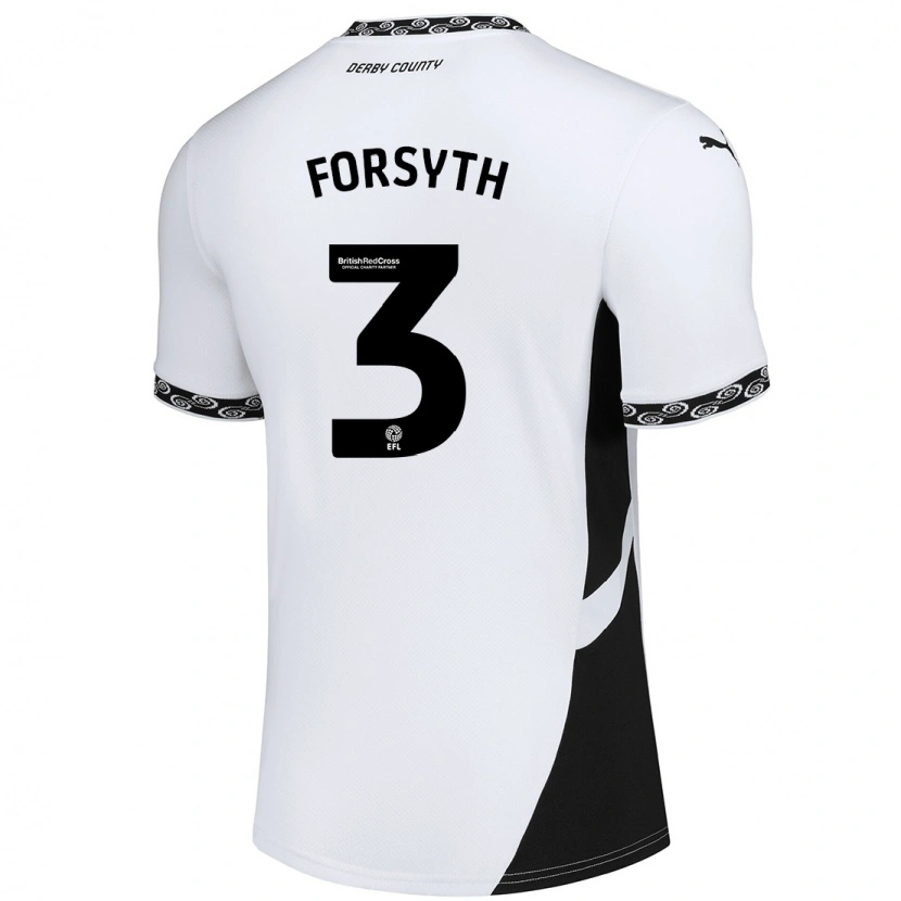 Danxen Kid Craig Forsyth #3 White Black Home Jersey 2024/25 T-Shirt