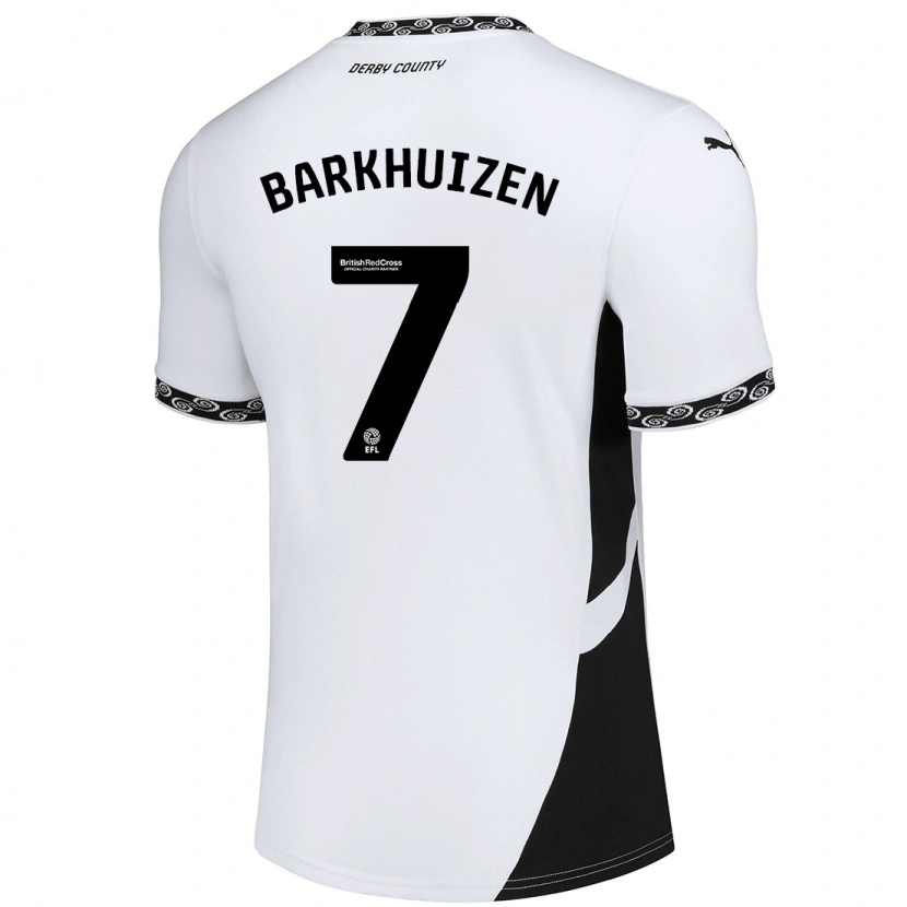 Danxen Kid Tom Barkhuizen #7 White Black Home Jersey 2024/25 T-Shirt