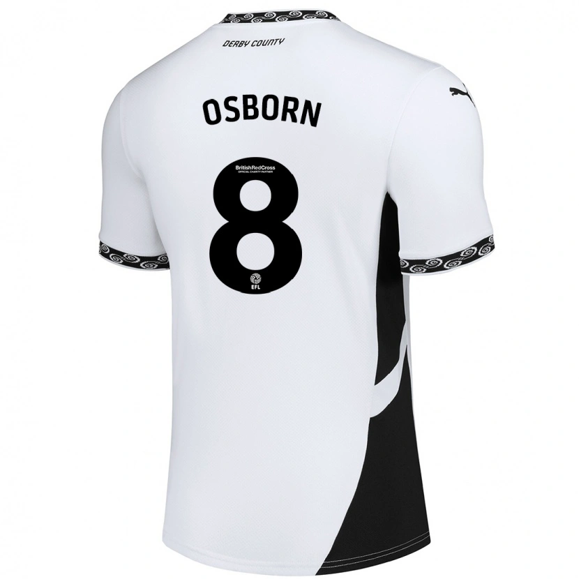 Danxen Kid Ben Osborn #8 White Black Home Jersey 2024/25 T-Shirt