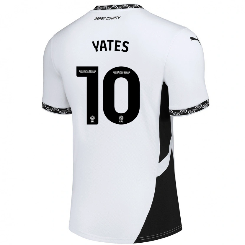 Danxen Kid Jerry Yates #10 White Black Home Jersey 2024/25 T-Shirt