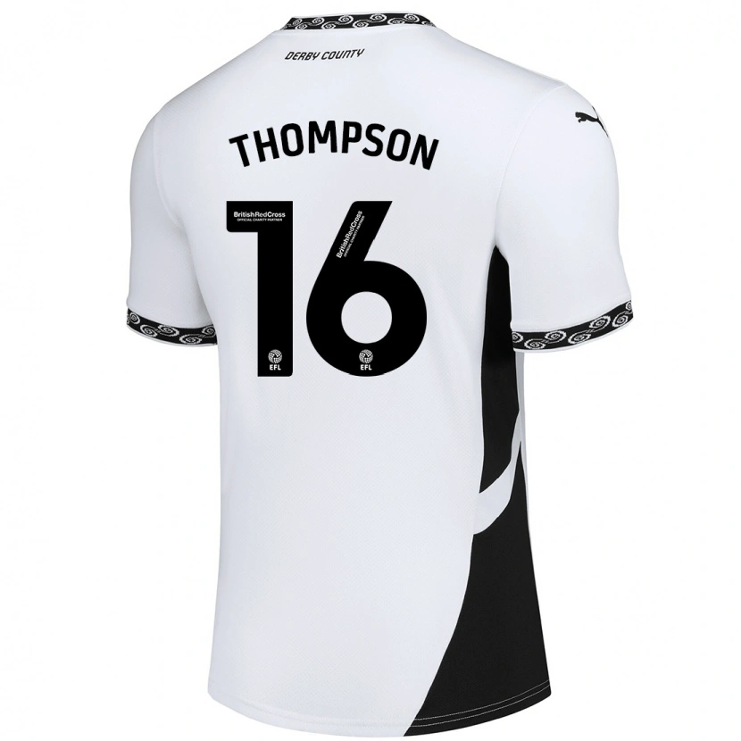 Danxen Kid Liam Thompson #16 White Black Home Jersey 2024/25 T-Shirt