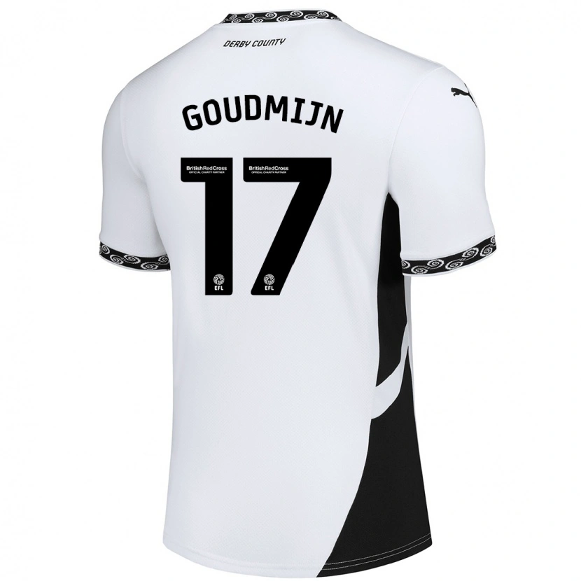 Danxen Kid Kenzo Goudmijn #17 White Black Home Jersey 2024/25 T-Shirt