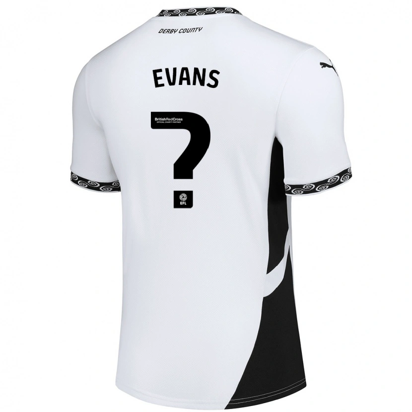 Danxen Kid Harry Evans #0 White Black Home Jersey 2024/25 T-Shirt