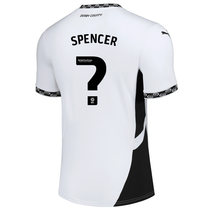 Danxen Kid Morten Spencer #0 White Black Home Jersey 2024/25 T-Shirt