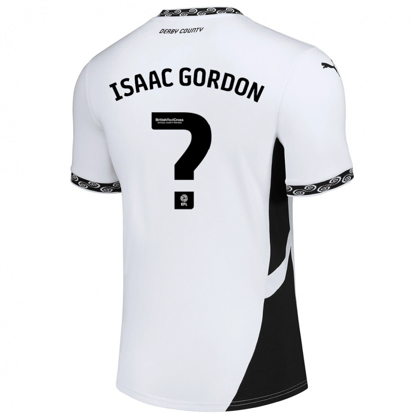 Danxen Kid Isaac Gordon #0 White Black Home Jersey 2024/25 T-Shirt