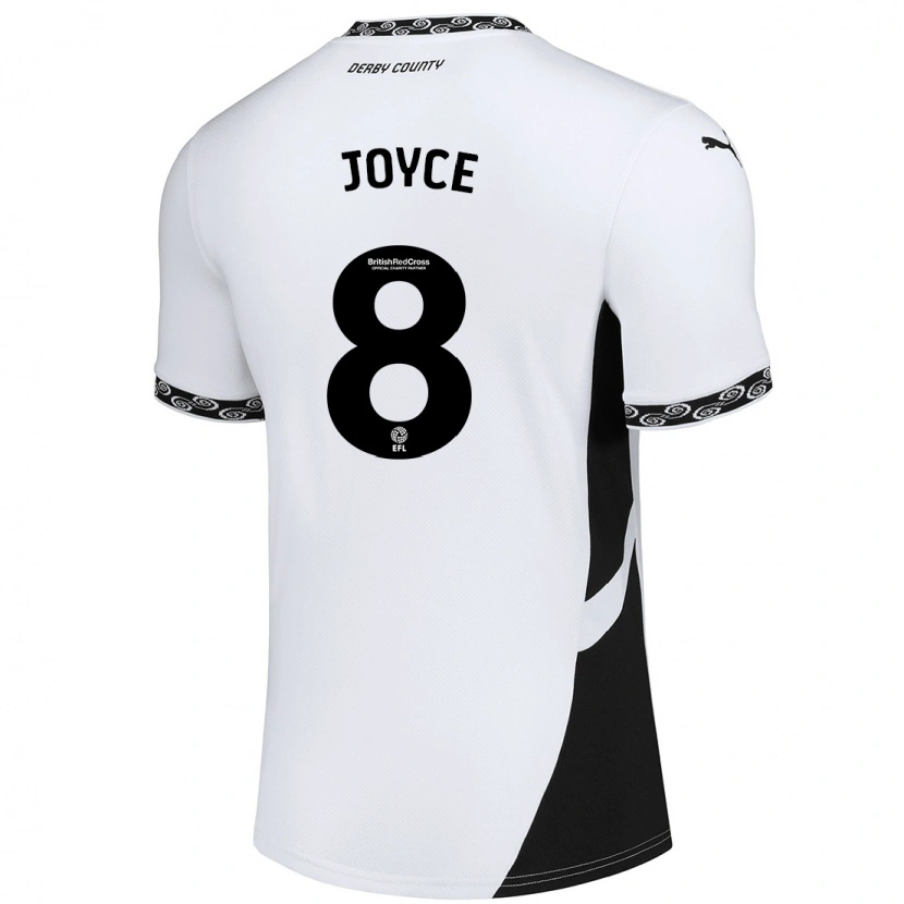 Danxen Kid Emily Joyce #8 White Black Home Jersey 2024/25 T-Shirt