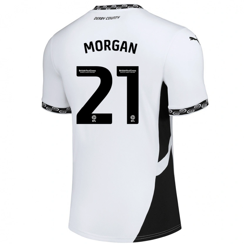 Danxen Kid Sarah Morgan #21 White Black Home Jersey 2024/25 T-Shirt