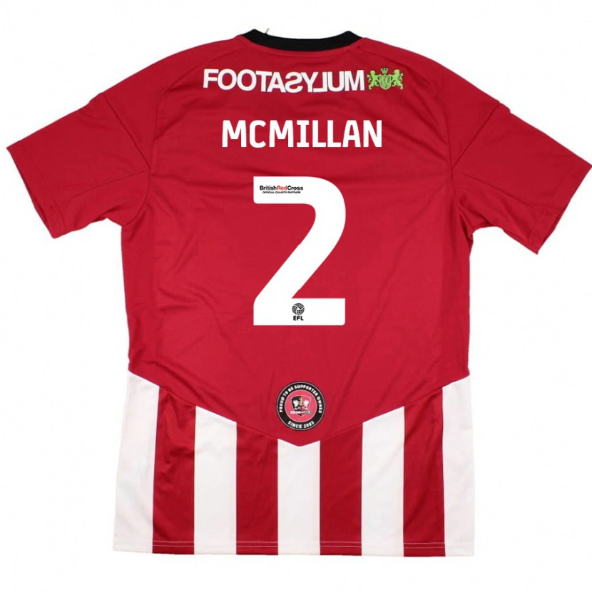 Danxen Kid Jack Mcmillan #2 Red White Home Jersey 2024/25 T-Shirt