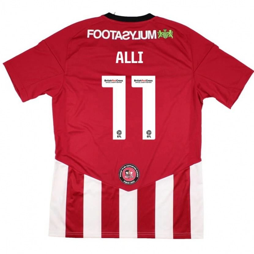 Danxen Kid Millenic Alli #11 Red White Home Jersey 2024/25 T-Shirt