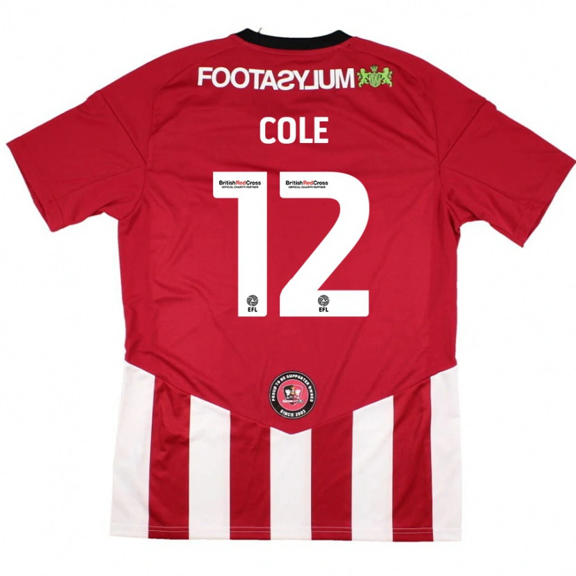 Danxen Kid Reece Cole #12 Red White Home Jersey 2024/25 T-Shirt