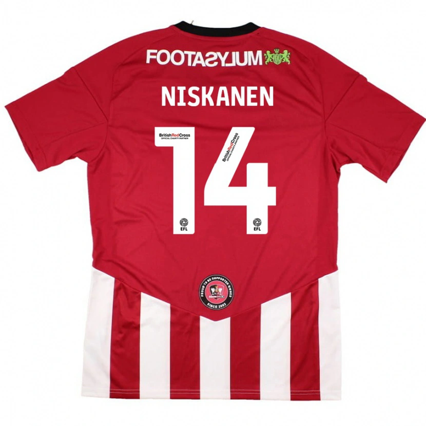 Danxen Kid Ilmari Niskanen #14 Red White Home Jersey 2024/25 T-Shirt