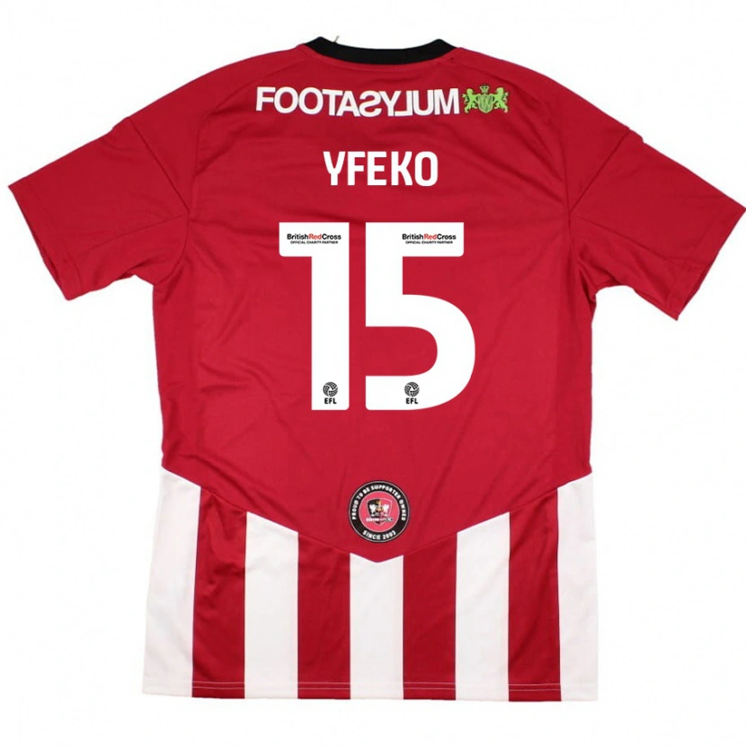 Danxen Kid Johnly Yfeko #15 Red White Home Jersey 2024/25 T-Shirt