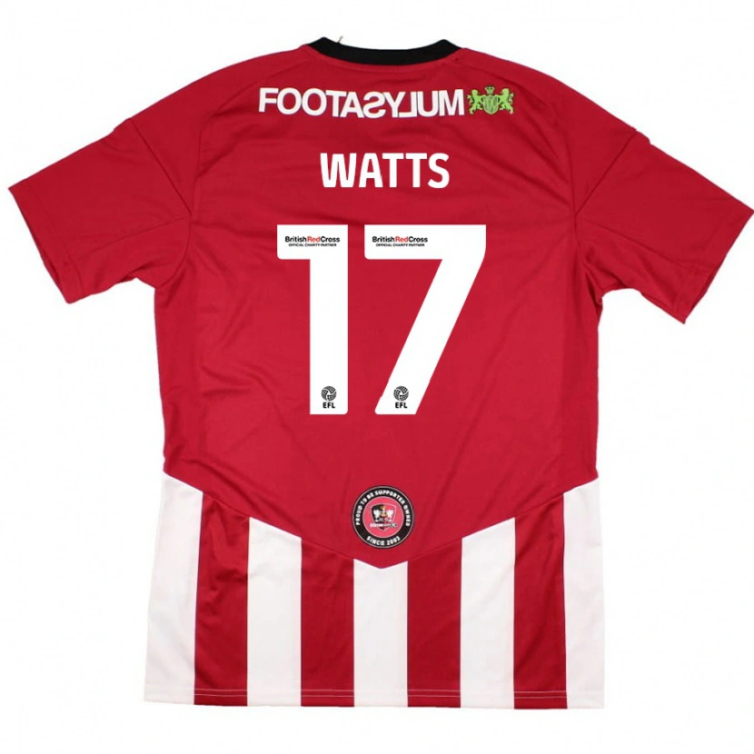 Danxen Kid Caleb Watts #17 Red White Home Jersey 2024/25 T-Shirt