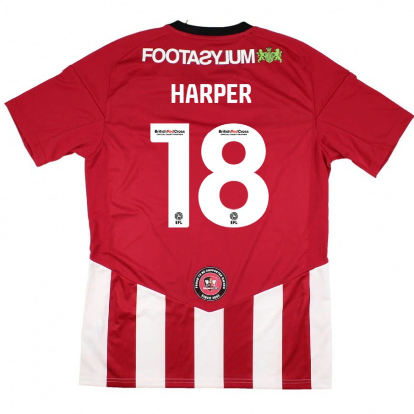 Danxen Kid Vincent Harper #18 Red White Home Jersey 2024/25 T-Shirt