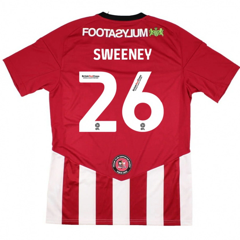 Danxen Kid Pierce Sweeney #26 Red White Home Jersey 2024/25 T-Shirt