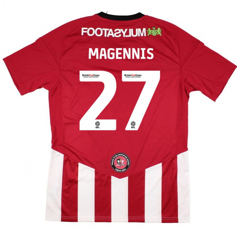 Danxen Kid Josh Magennis #27 Red White Home Jersey 2024/25 T-Shirt