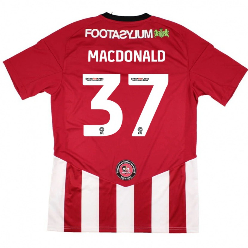 Danxen Kid Shaun Macdonald #37 Red White Home Jersey 2024/25 T-Shirt