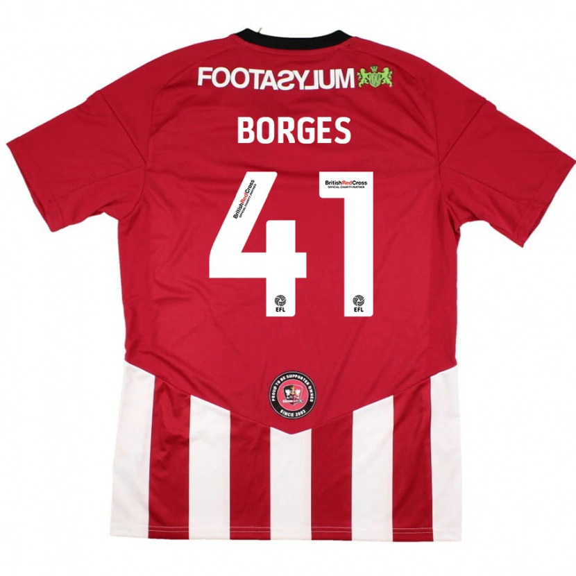 Danxen Kid Pedro Borges #41 Red White Home Jersey 2024/25 T-Shirt