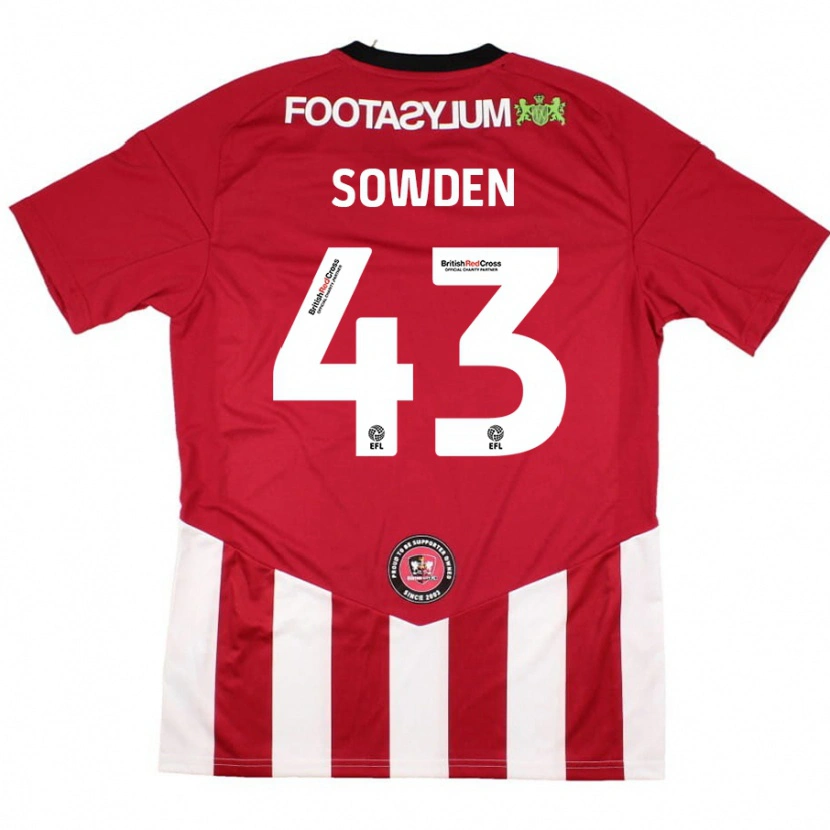 Danxen Kid Andrew Sowden #43 Red White Home Jersey 2024/25 T-Shirt