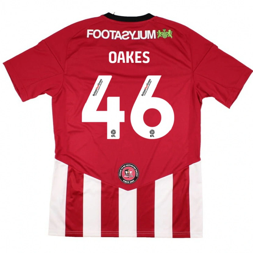 Danxen Kid Liam Oakes #46 Red White Home Jersey 2024/25 T-Shirt