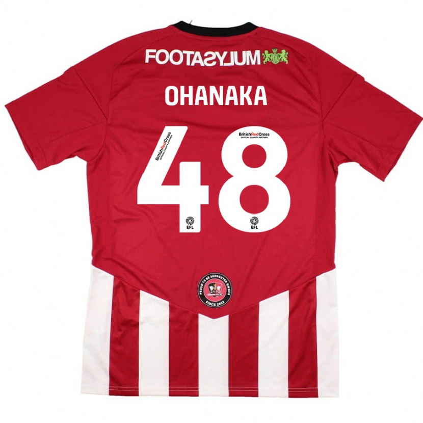 Danxen Kid Santino Ohanaka #48 Red White Home Jersey 2024/25 T-Shirt