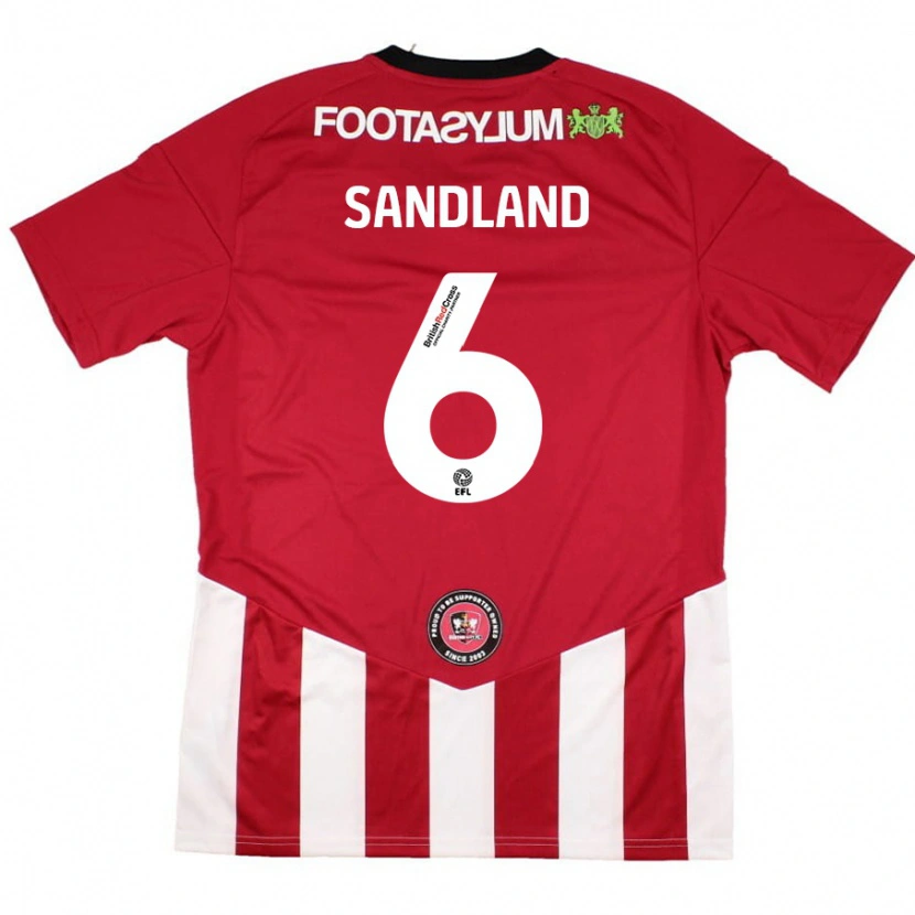 Danxen Kid Jess Sandland #6 Red White Home Jersey 2024/25 T-Shirt