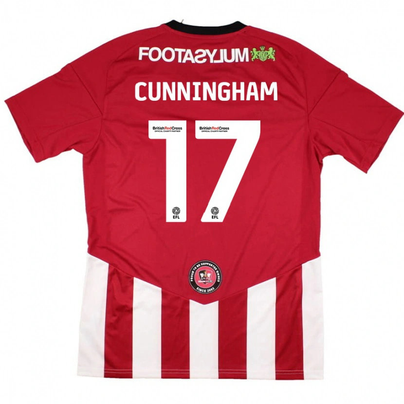 Danxen Kid Zoe Cunningham #17 Red White Home Jersey 2024/25 T-Shirt