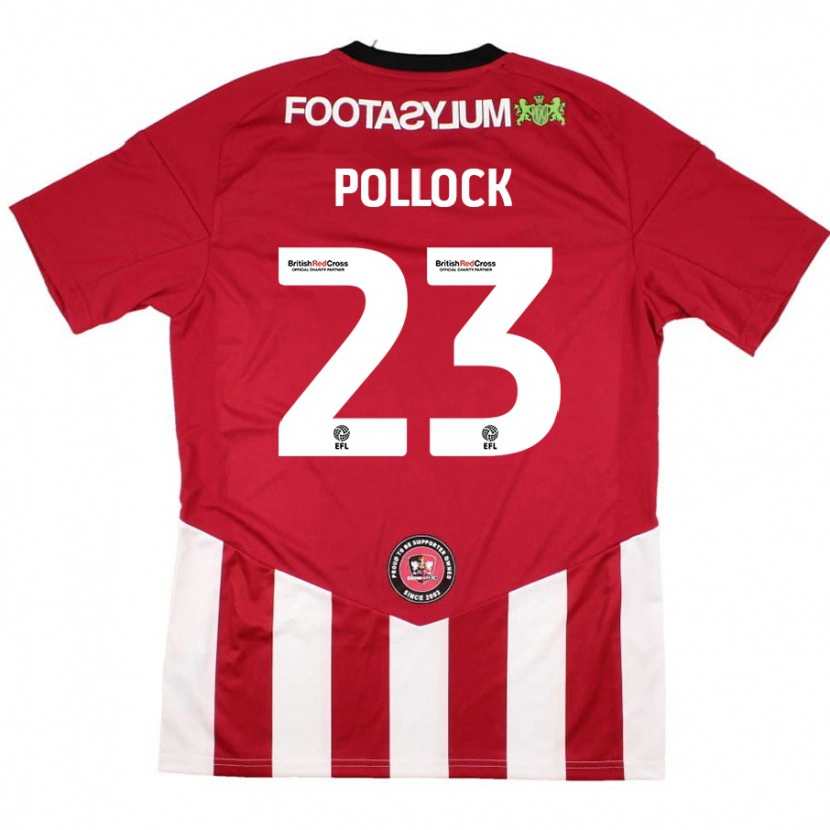 Danxen Kid Amber Pollock #23 Red White Home Jersey 2024/25 T-Shirt