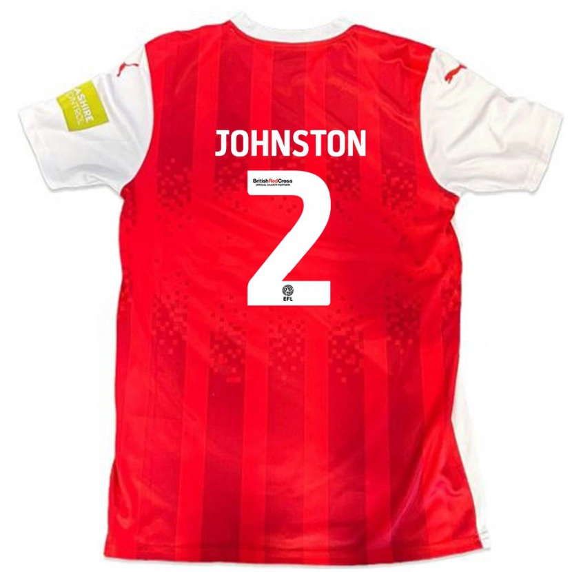 Danxen Kid Carl Johnston #2 Red White Home Jersey 2024/25 T-Shirt