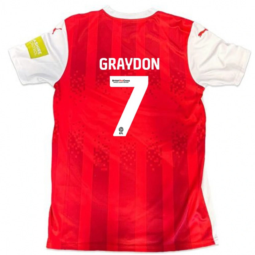 Danxen Kid Ryan Graydon #7 Red White Home Jersey 2024/25 T-Shirt