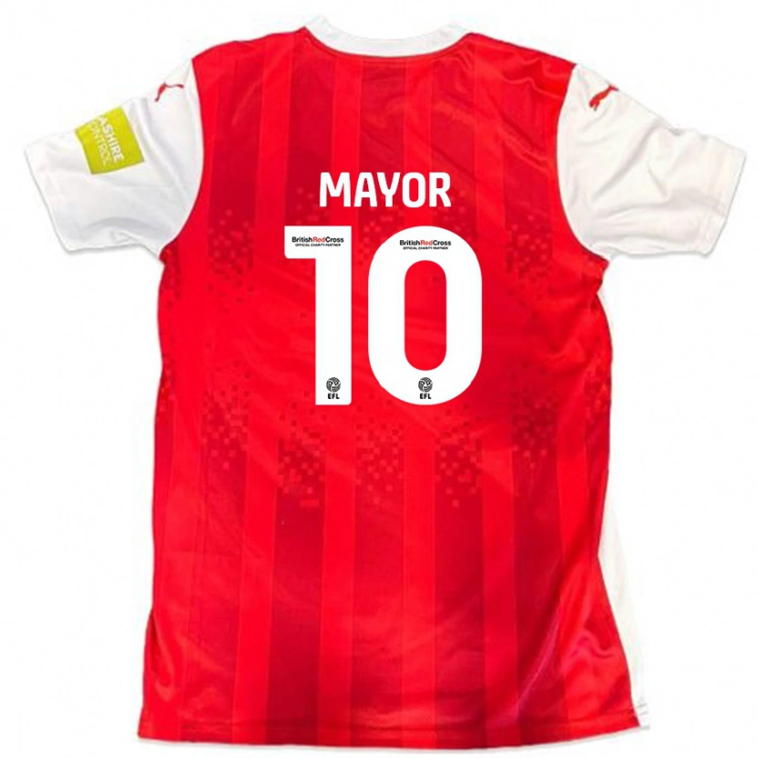 Danxen Kid Danny Mayor #10 Red White Home Jersey 2024/25 T-Shirt