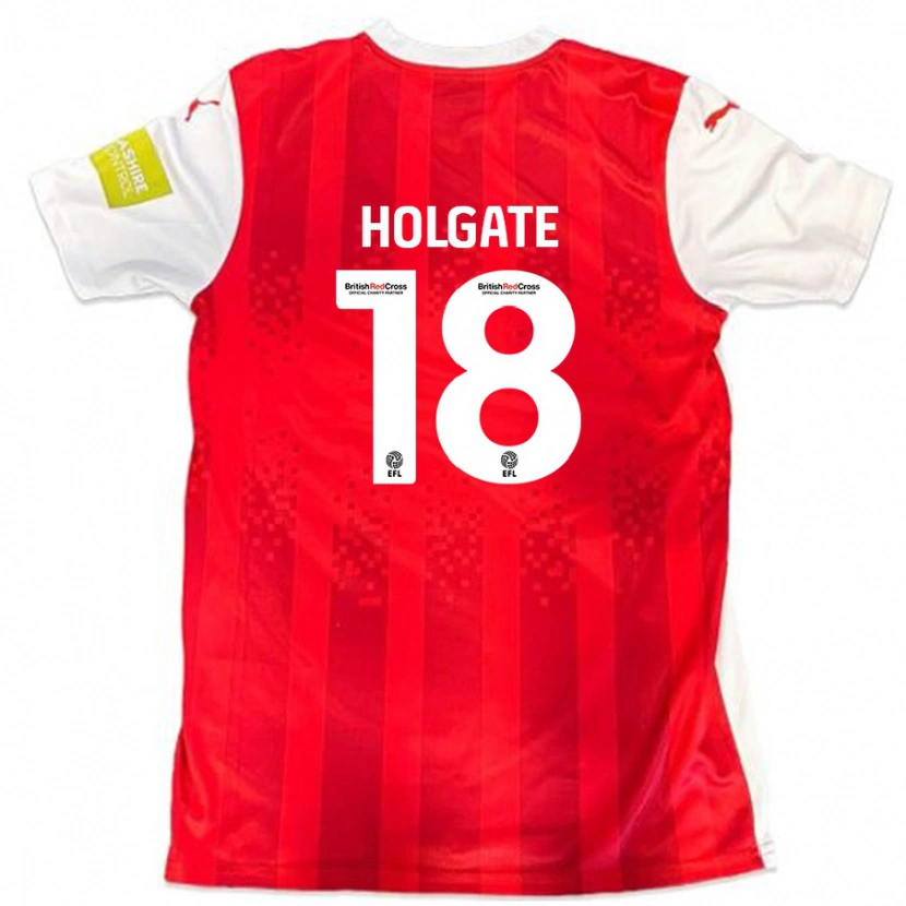 Danxen Kid Harrison Holgate #18 Red White Home Jersey 2024/25 T-Shirt